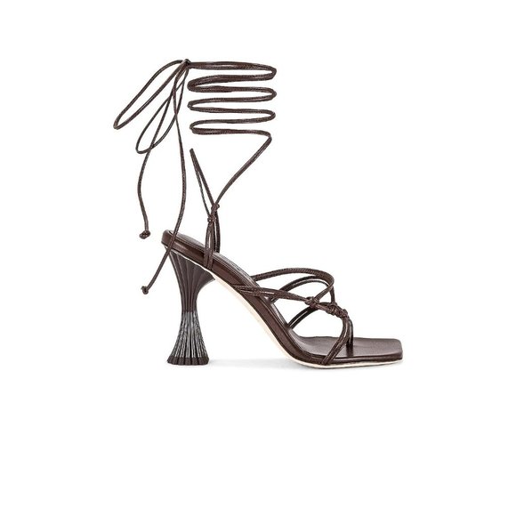 A'mmonde Atelier Kasia Sandal in Dark Oak - Picture 1 of 9